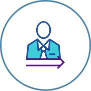 A line drawing icon of a tablet with a revolving arrows symbol overlaid